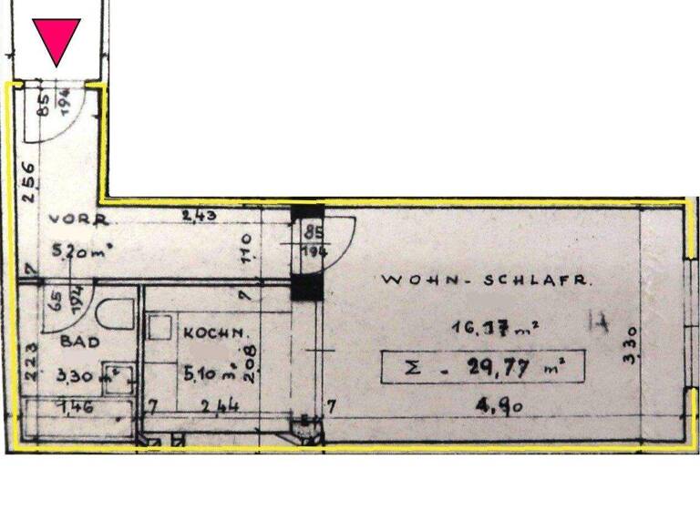 Studio zur Miete 594 € 1 Zimmer 30 m² 1. Geschoss Wien 1140
