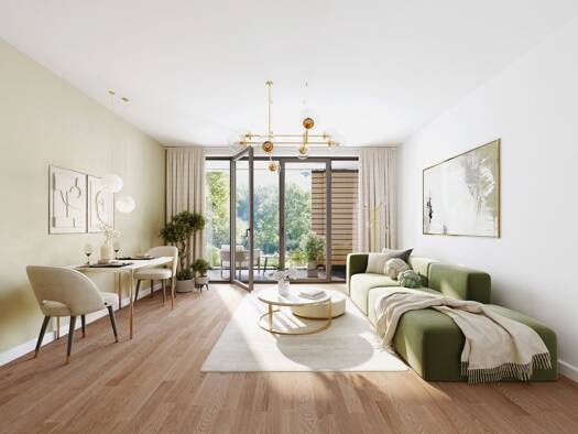Terrassenwohnung zum Kauf - Erstbezug 350.100 € 3 Zimmer 49,9 m² EG Dahlem Steglitz-Zehlendorf 14195