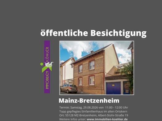 Einfamilienhaus zum Kauf provisionsfrei 465.000 € 4 Zimmer 95 m² 112 m² Grundstück Bretzenheim Mainz 55128