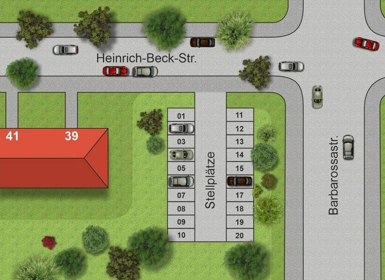 Außenstellplatz zur Miete provisionsfrei 40 € Heinrich-Beck-Straße 39 Kaßberg Chemnitz 09112