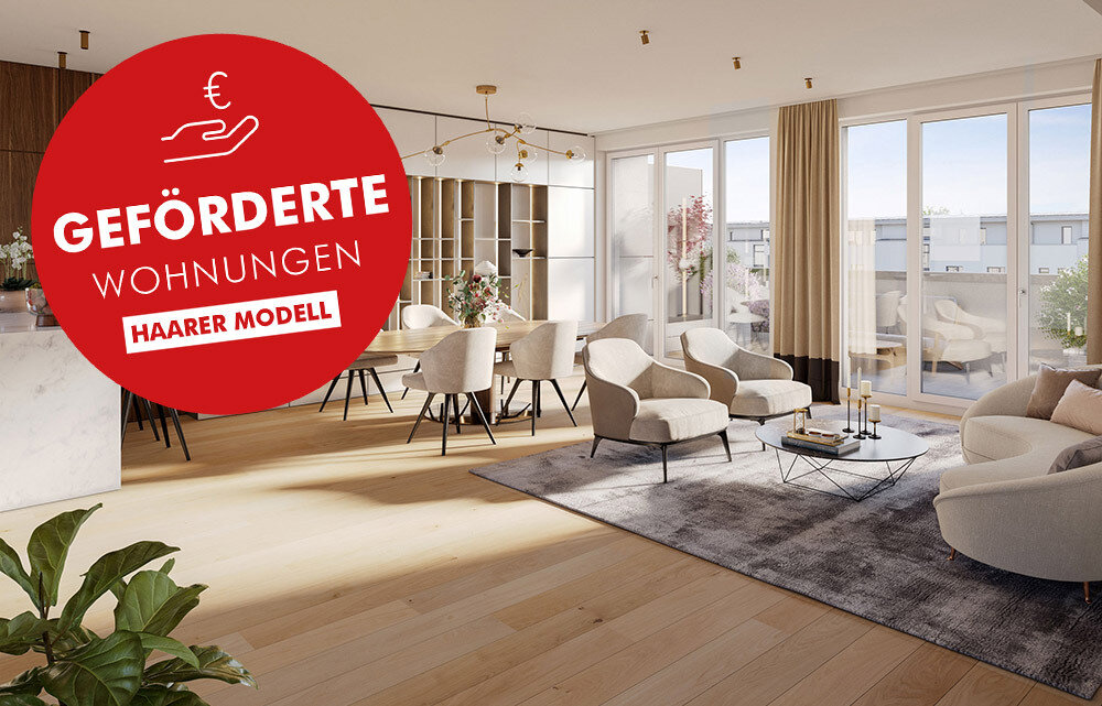 Wohnung zum Kauf provisionsfrei 693.800 € 4 Zimmer 102,8 m²<br/>Wohnfläche EG<br/>Geschoss Annelies-Kupper-Allee Haar Haar 85540