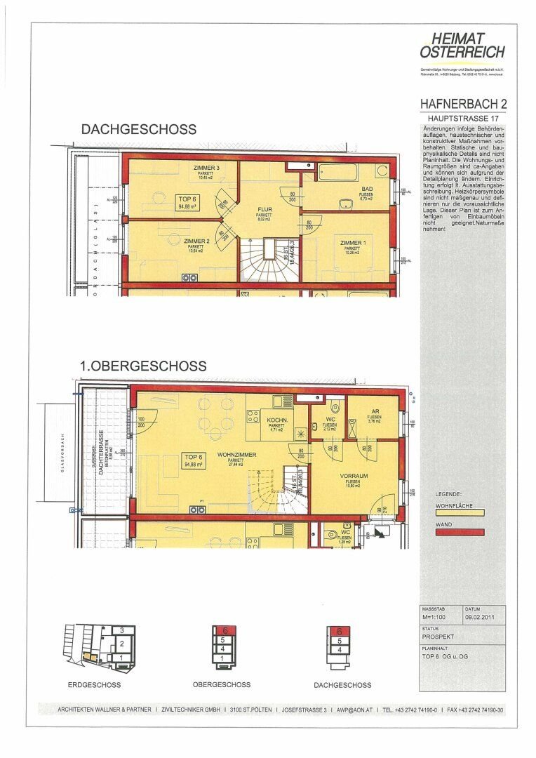 Maisonette zur Miete 1.180 € 4 Zimmer 94,9 m²<br/>Wohnfläche 1.<br/>Geschoss Hohenegger Straße Hafnerbach 3386