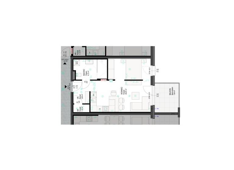 Wohnung zur Miete 1 Zimmer 41,9 m²<br/>Wohnfläche 2.<br/>Geschoss Ibm 5142