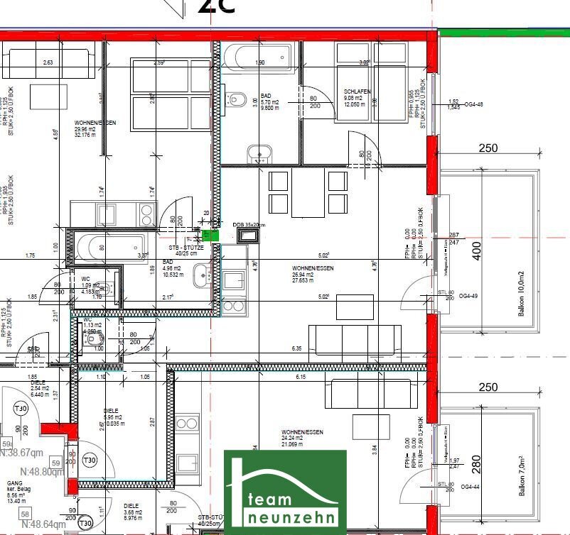 Wohnung zum Kauf 140.500 € 2 Zimmer 48,1 m²<br/>Wohnfläche 4.<br/>Geschoss Schönaugürtel 2 Jakomini Graz 8010