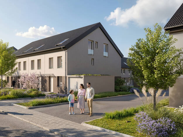 Reihenendhaus zum Kauf - Erstbezug provisionsfrei 514.900 € 5,5 Zimmer 144 m² 221 m² Grundstück Feldstraße 1 Holzhausen Leipzig 04289