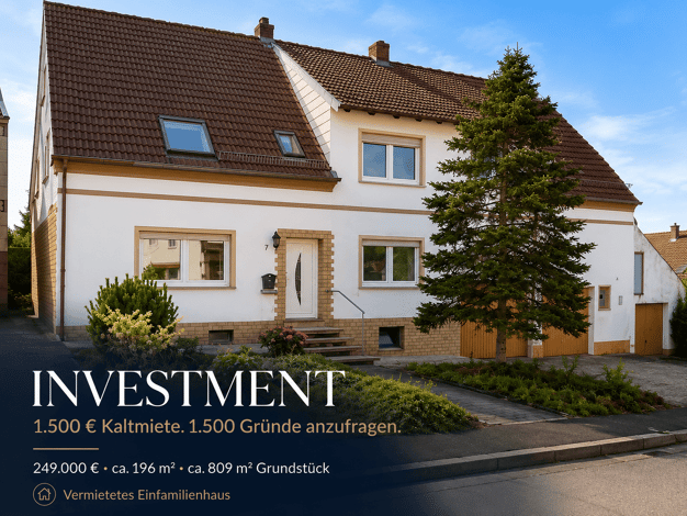 Einfamilienhaus zum Kauf 249.000 € 5,5 Zimmer 196 m² 809 m² Grundstück Fockenberg-Limbach 66879