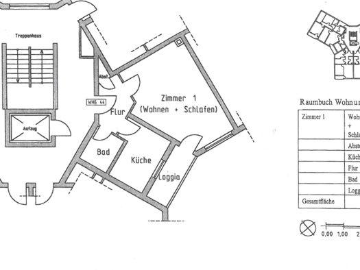 Wohnung zur Miete 490 € 1 Zimmer 42 m² 7. Geschoss Wolfgang Hanau 63457