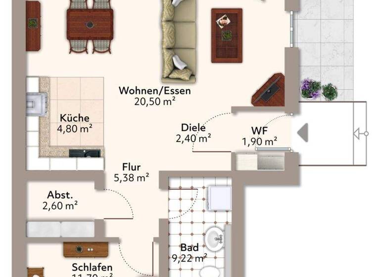 Terrassenwohnung zum Kauf provisionsfrei 236.000 € 2 Zimmer 62,2 m² Markt 4 Geesthacht 21502
