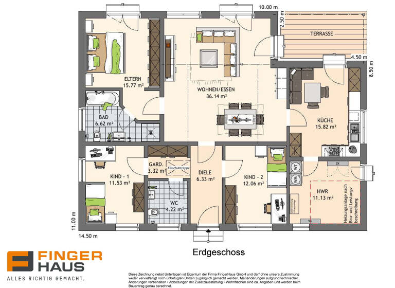 Einfamilienhaus zum Kauf 364.000 € 4 Zimmer 122 m² 650 m² Grundstück Grünhufe Stralsund 18437