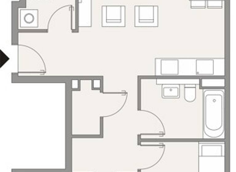 Wohnung zur Miete 1.347 € 3 Zimmer 84,5 m²<br/>Wohnfläche 01.07.2025<br/>Verfügbarkeit Mathilde-Maier-Straße 8 Gallus Frankfurt-Gallus 60326