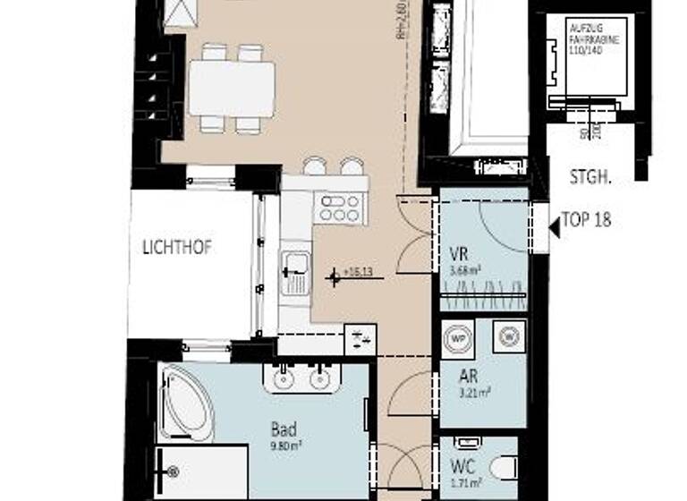 Wohnung zum Kauf 948.500 € 3 Zimmer 98,5 m² Wien 1020