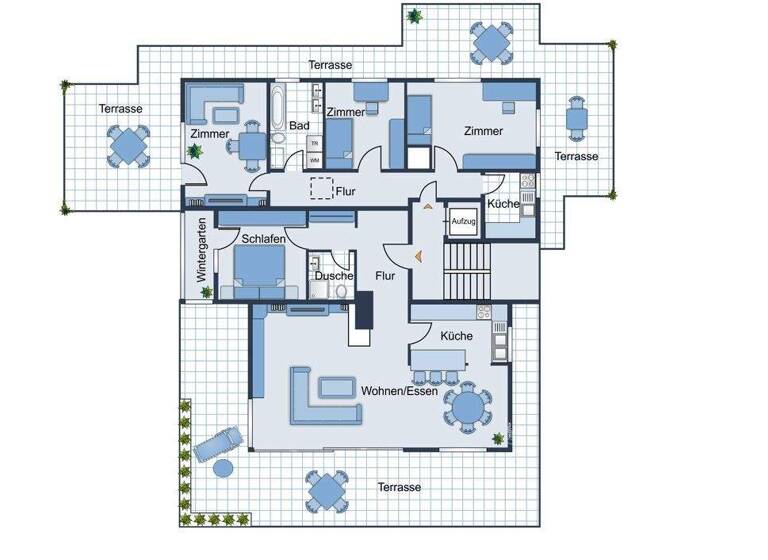 Penthouse zum Kauf 5 Zimmer 215 m² 4. Geschoss Musberg Leinfelden-Echterdingen 70771