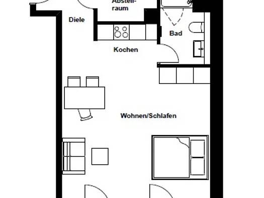 Studio zur Miete 650 € 1 Zimmer 35 m² frei ab sofort Gretherstraße 17 Lörrach Lörrach 79539