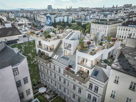 Wohnung zum Kauf - Erstbezug 1.180.000 € 3 Zimmer 84,8 m² 4. Geschoss Rechte Wienzeile 21 Wien 1040