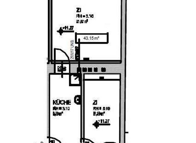 Wohnung zum Kauf 74.000 € 2 Zimmer 43,2 m² Wien 1150