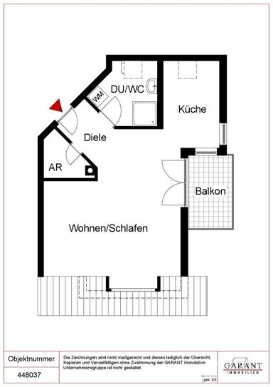 Wohnung zum Kauf 106.000 € 1,5 Zimmer 53 m² 1. Geschoss Rexingen Horb am Neckar 72160