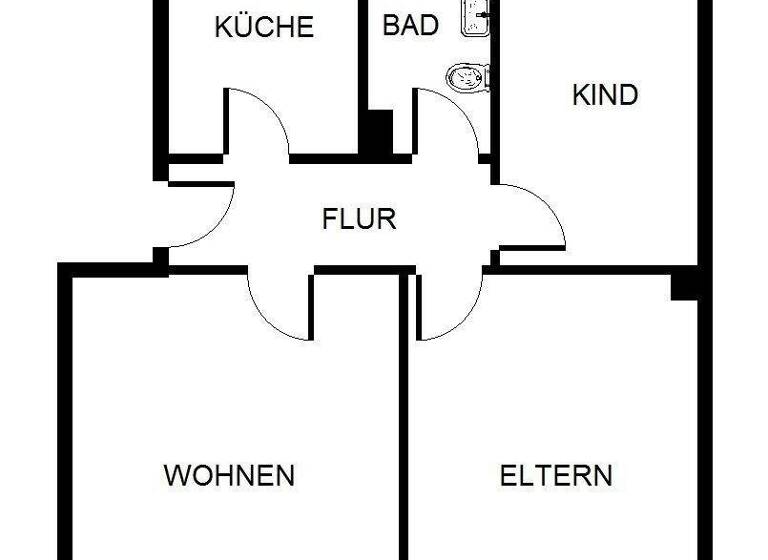 Wohnung zur Miete 419 € 3,5 Zimmer 59,3 m² 1. Geschoss Eppmannsweg 74 Hassel Gelsenkirchen 45896