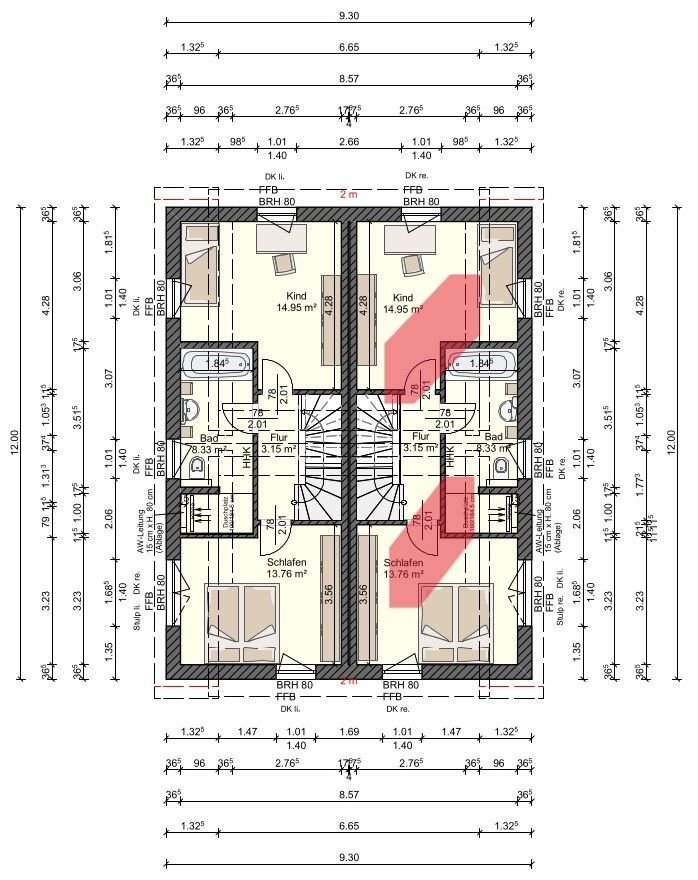 Doppelhaushälfte zur Miete 1.599 € 4 Zimmer 114 m²<br/>Wohnfläche 323 m²<br/>Grundstück Devin Stralsund 18439