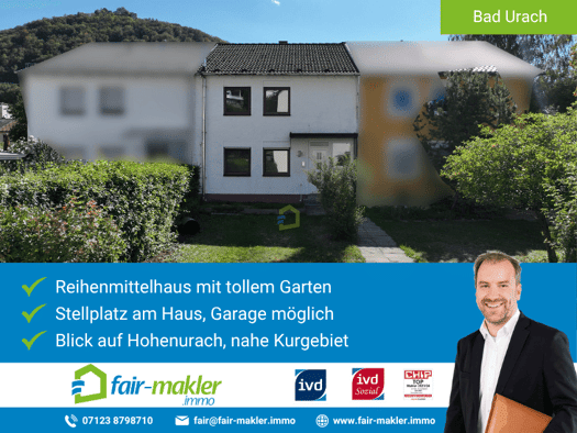 Reihenmittelhaus zum Kauf 369.000 € 5 Zimmer 121 m² 255 m² Grundstück frei ab sofort Bad Urach Bad Urach 72574