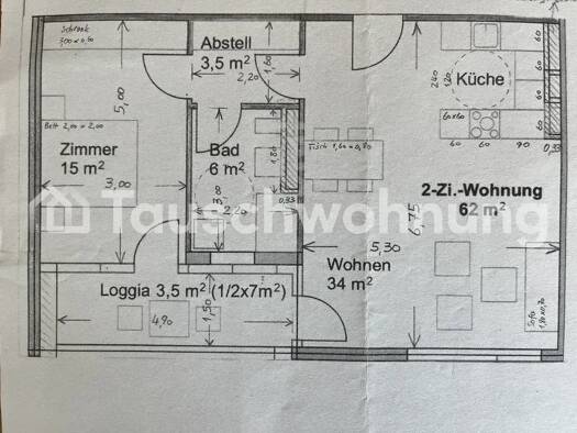Wohnung zur Miete Tauschwohnung 866 € 2 Zimmer 62 m² Haslach Freiburg im Breisgau 79115