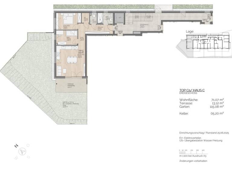 Wohnung zum Kauf 603.500 € 3 Zimmer 71,1 m² EG St. Lorenz 5310
