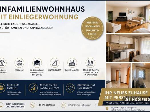 Einfamilienhaus zum Kauf 7 Zimmer 179 m² 800 m² Grundstück Wüstenzell Holzkirchen 97292