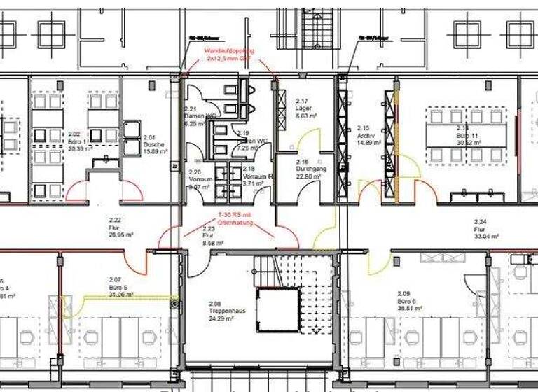 Bürofläche zur Miete 10 € 12 Zimmer 512 m² Bürofläche Jungbusch Mannheim / Innenstadt 68159