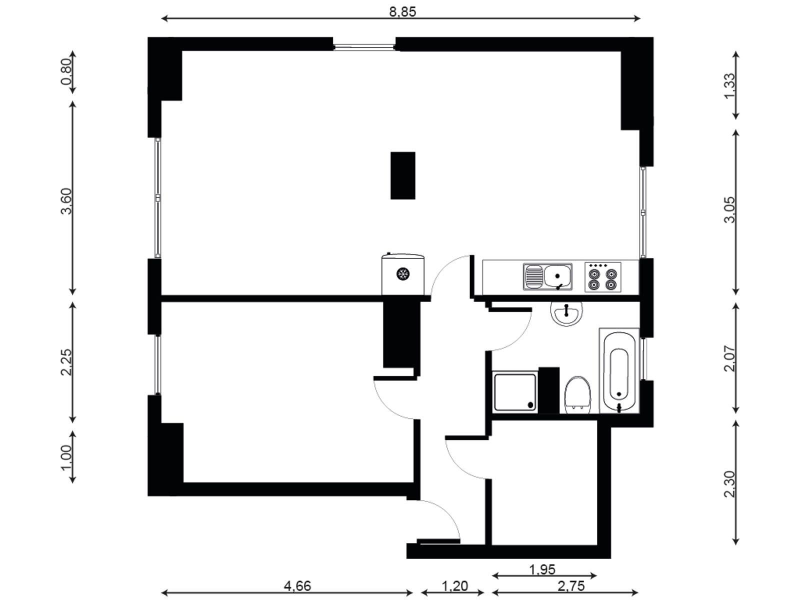 Wohnung zum Kauf provisionsfrei 237.500 € 2 Zimmer 71,3 m²<br/>Wohnfläche 3.<br/>Geschoss Hassels Düsseldorf 40599