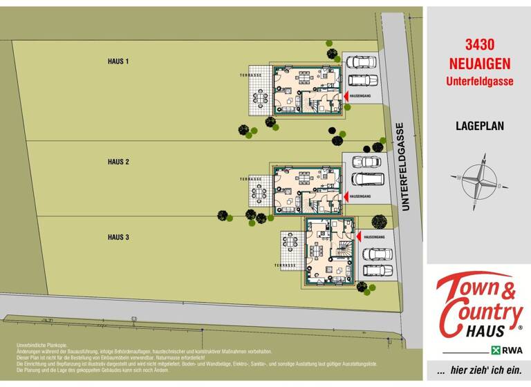 Einfamilienhaus zum Kauf - Erstbezug 429.600 € 4 Zimmer 113 m² 788 m² Grundstück Tulln an der Donau 3430