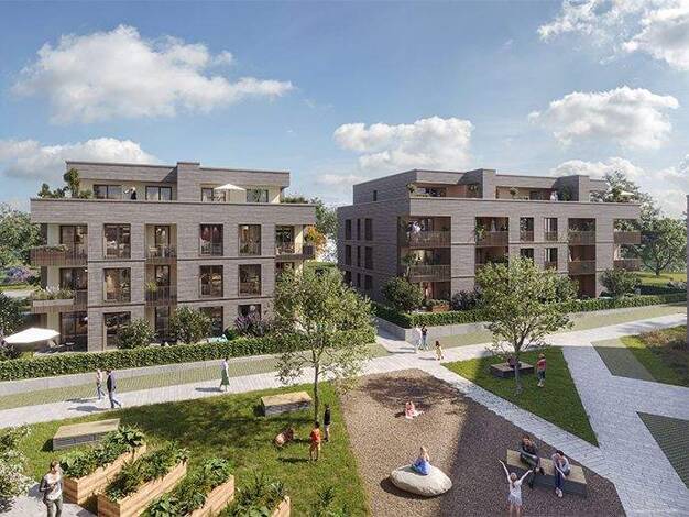 Wohnung zum Kauf - Neubau provisionsfrei 405.000 € 3 Zimmer 75,6 m² 1. Geschoss Im Fuchsbühl 9/11 Schanbach Aichwald 73773