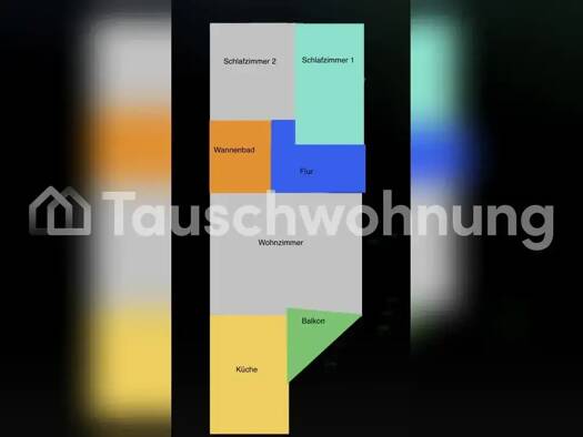 Wohnung zur Miete Tauschwohnung 560 € 3 Zimmer 85 m² 1. Geschoss Innenstadt Halle (Saale) 06110