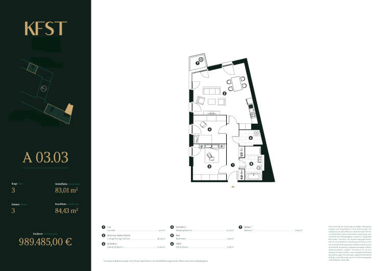 Wohnung zum Kauf 841.062 € 3 Zimmer 83 m²<br/>Wohnfläche 3.<br/>Geschoss Tiergarten Berlin 10785