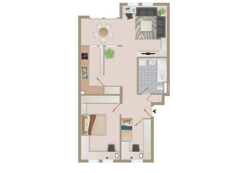 Wohnung zum Kauf 239.000 € 3 Zimmer 63 m² 1. Geschoss Birkenweg 20 Bissingen Bietigheim-Bissingen / Bietigheim 74321