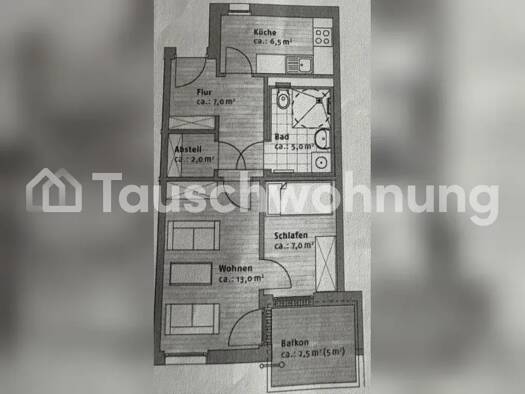 Wohnung zur Miete Tauschwohnung 500 € 2 Zimmer 43 m² 2. Geschoss Teltower Vorstadt Potsdam 14473