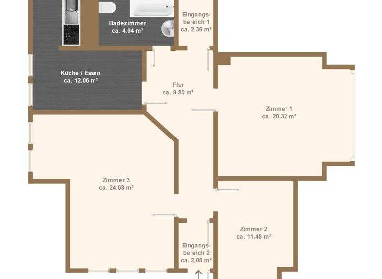 Wohnung zum Kauf 249.000 € 3 Zimmer 87,7 m² Gohlis Dresden 01156