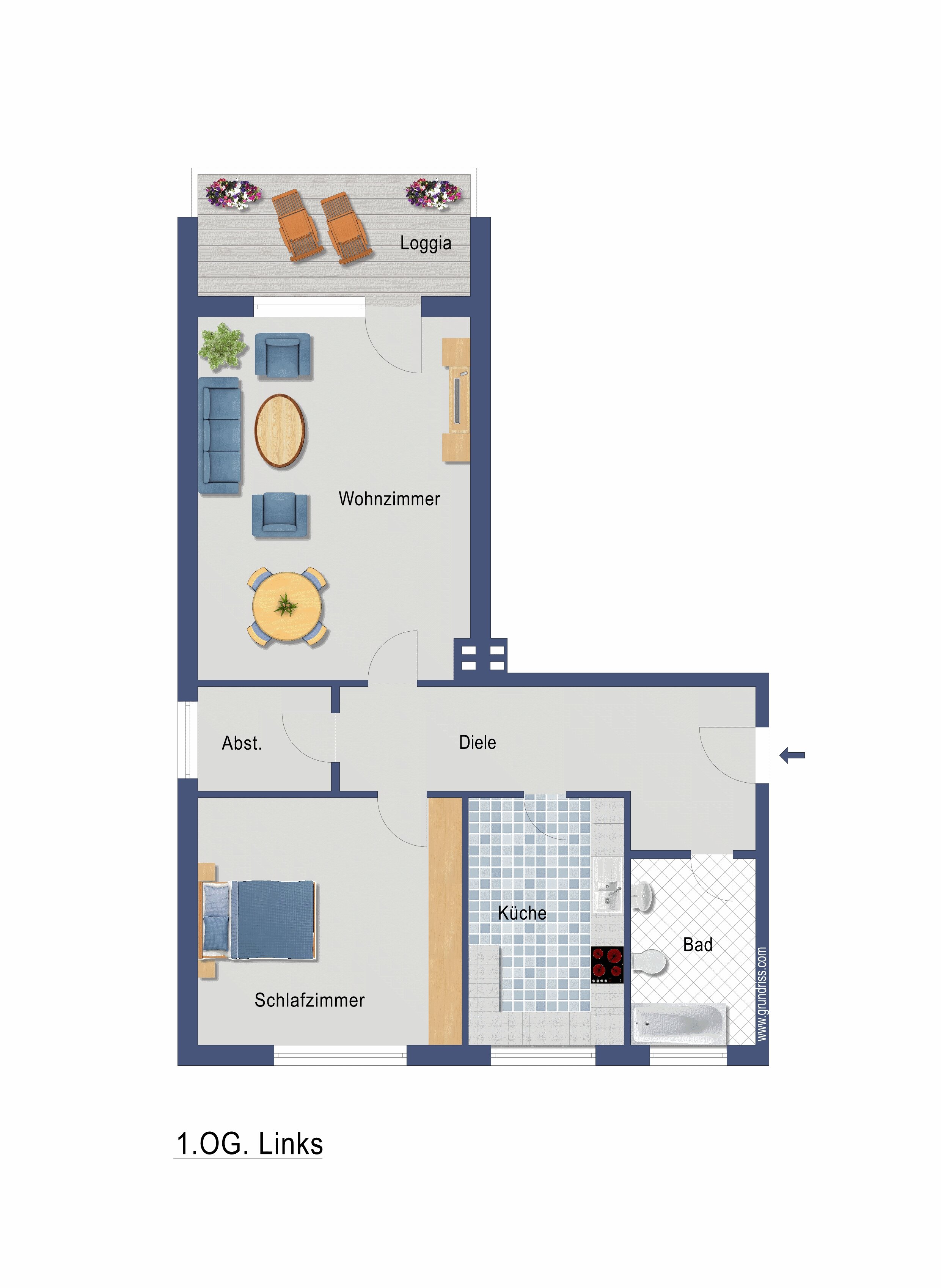 Studio zum Kauf 179.000 € 2 Zimmer 57,8 m²<br/>Wohnfläche 1.<br/>Geschoss Wedel 22880