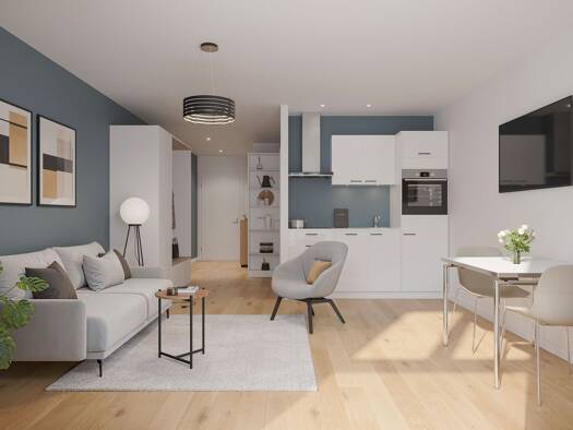 Wohnung zum Kauf - Neubau provisionsfrei als Kapitalanlage geeignet 186.500 € 1 Zimmer 31,9 m² Gasborn 5-7 Aachen 52062