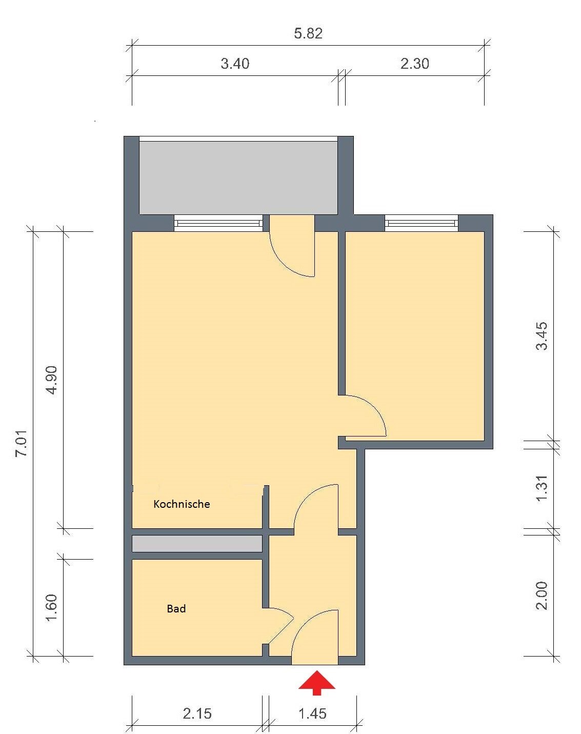 Wohnung zur Miete 230 € 2 Zimmer 34,5 m²<br/>Wohnfläche 5.<br/>Geschoss 20.12.2024<br/>Verfügbarkeit Singerstraße 112A Herrenberg Erfurt 99099