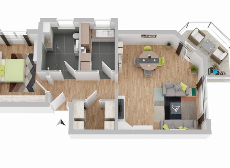 Wohnung zum Kauf 199.000 € 2 Zimmer 68 m² Zaisenhausen 75059