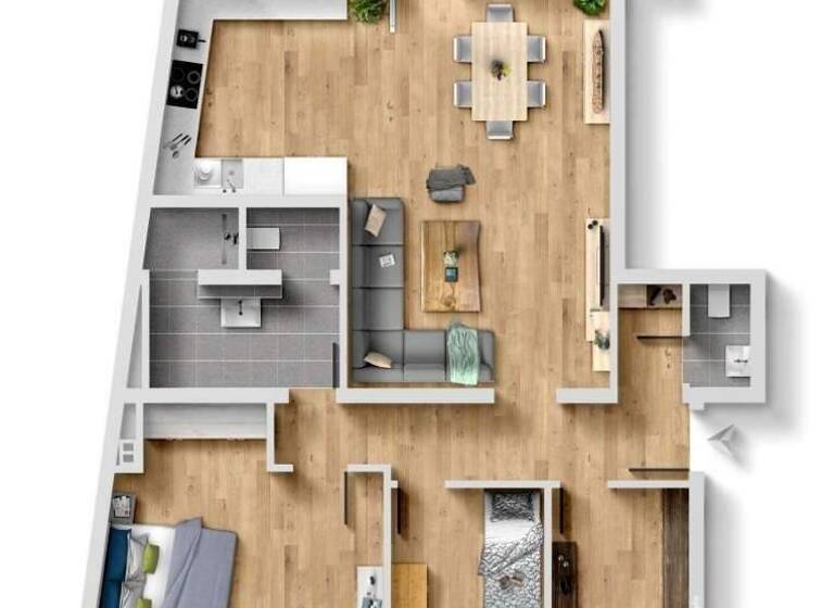 Wohnung zum Kauf 443.000 € 4 Zimmer 96 m² EG frei ab sofort Mühlburg Karlsruhe 76185