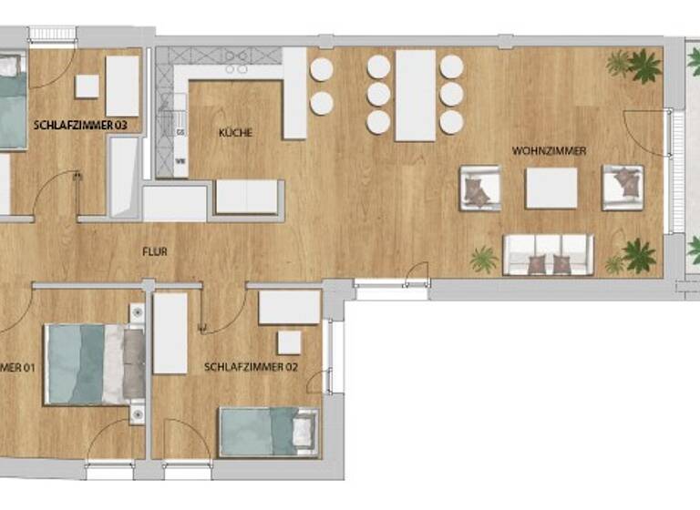 Wohnung zur Miete 1.293 € 4 Zimmer 112,4 m²<br/>Wohnfläche 2.<br/>Geschoss Hofgeismar Hofgeismar 34369
