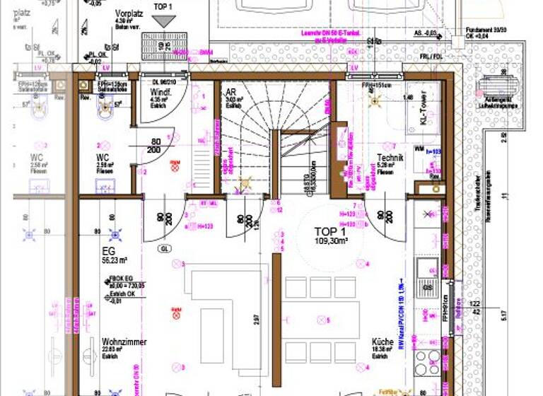 Reihenmittelhaus zur Miete 930 € 109,3 m² Am Sturmberg 11/Top 1 Kottes 3623