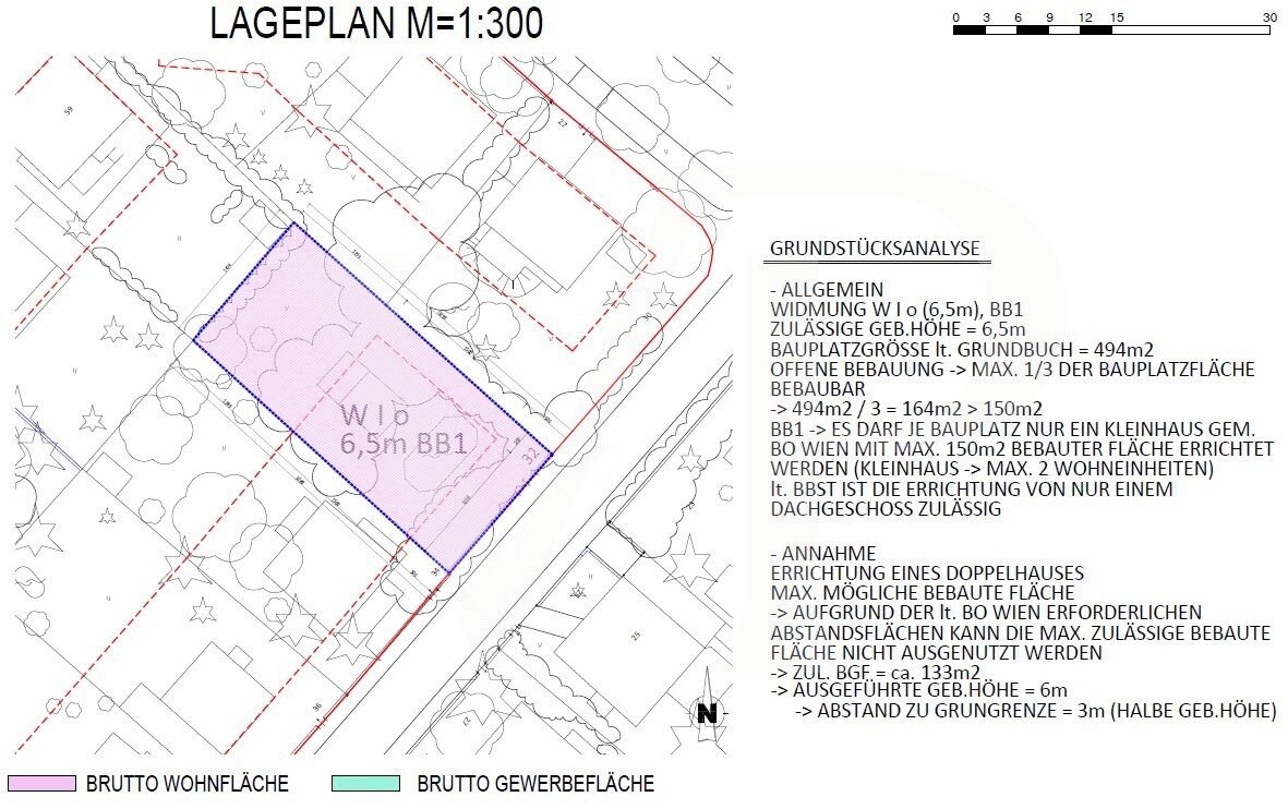 Grundstück zum Kauf 995.000 € 490 m²<br/>Grundstück Wien 1130