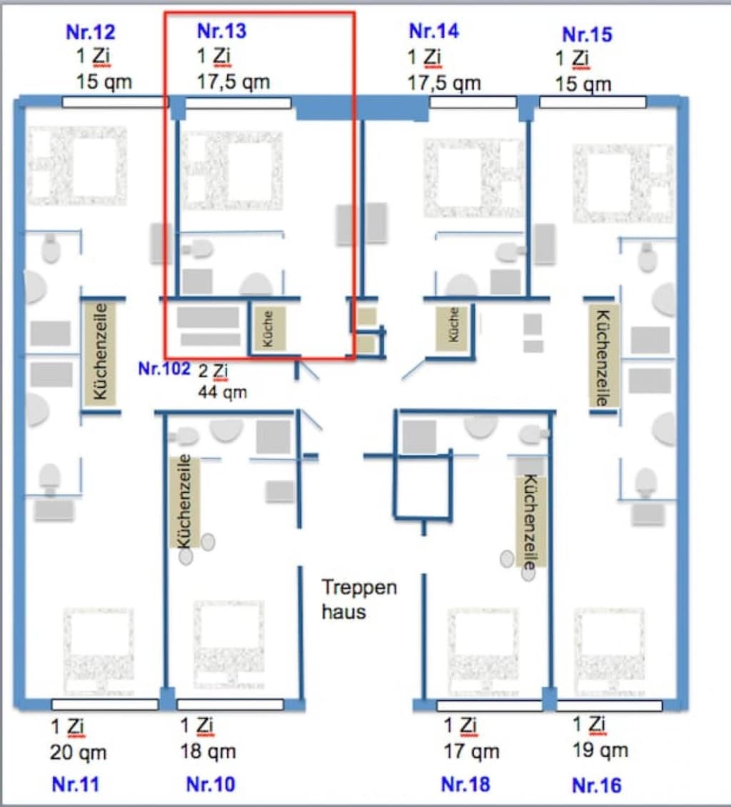 Wohnung zur Miete Wohnen auf Zeit 2.150 € 1 Zimmer 18 m²<br/>Wohnfläche 23.01.2025<br/>Verfügbarkeit Virchowstraße Altona - Altstadt Hamburg 22767