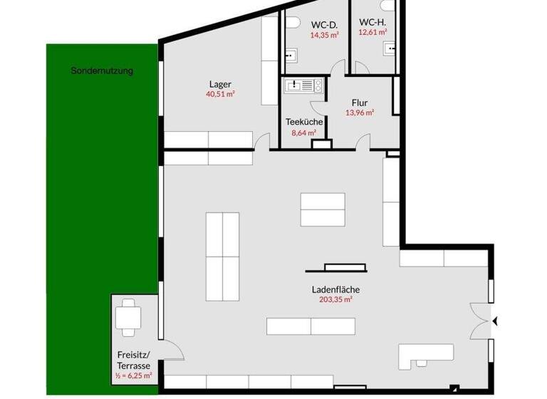 Laden zum Kauf - Erstbezug provisionsfrei 4.989 € 2 Zimmer 203,4 m² Verkaufsfläche Friedberg 86316