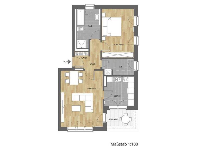 Wohnung zum Kauf provisionsfrei 379.000 € 2 Zimmer 75,4 m² 4. Geschoss Atter Osnabrück 49090