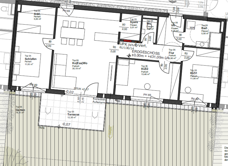 Wohnung zum Kauf - Erstbezug provisionsfrei 529.500 € 4 Zimmer 93,6 m² EG Oberndorferstraße 1 Nußdorf am Haunsberg 5151