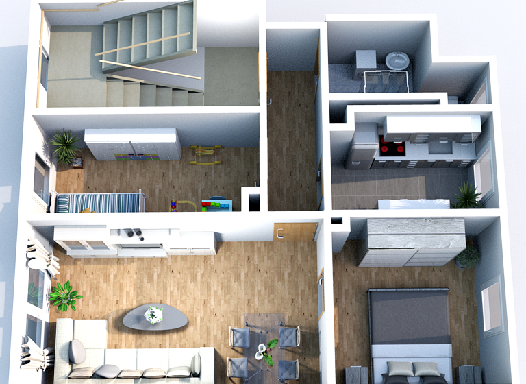 Wohnung zur Miete 300 € 3 Zimmer 59 m² 1. Geschoss frei ab sofort Polkenberger Dorfstr. 3g Polkenberg Leisnig 04703