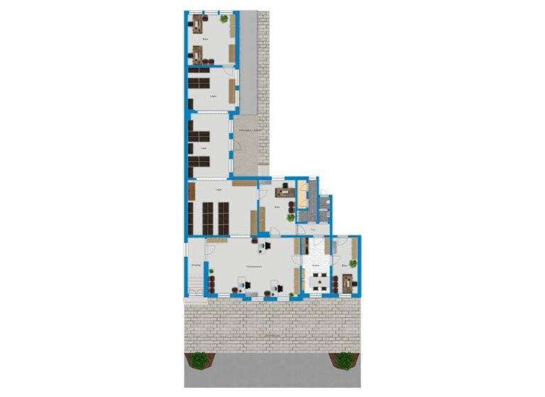 Laden zur Miete 5 € 5 Zimmer 249 m² Verkaufsfläche Bahnhofstraße 21 Könnern 06420