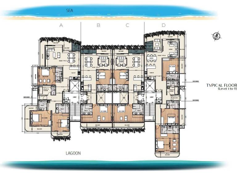 Wohnung zum Kauf 359.380 € 4 Zimmer 127 m²<br/>Wohnfläche 1.<br/>Geschoss Tangalle 82200